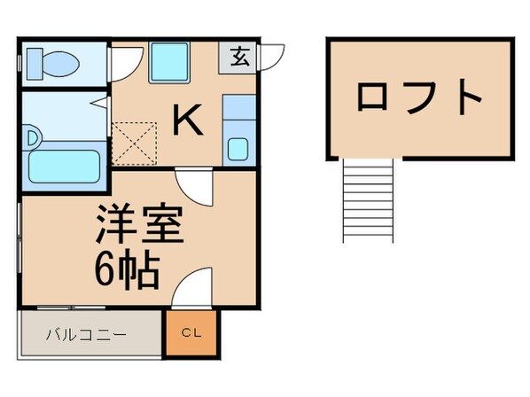 ハイツ博多駅南の物件間取画像